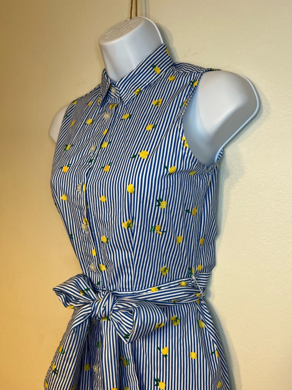 J. Crew Lemon Striped Dress - Picture 6 of 9